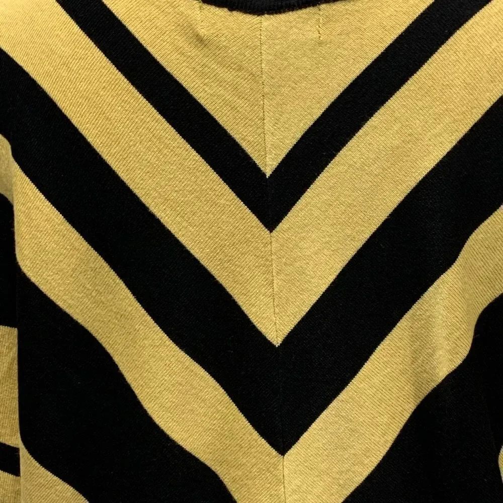 Joan Vass Striped V-Neck Sweater - Picture 8 of 10